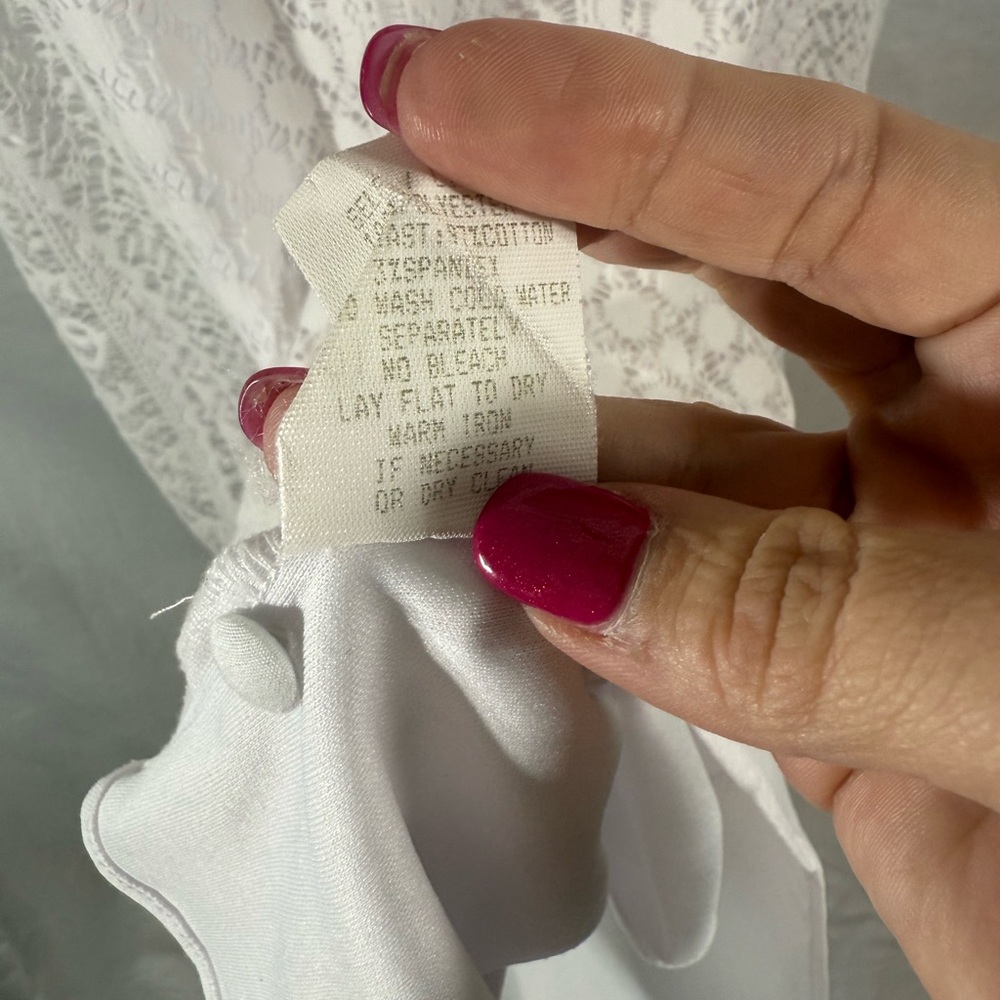 Rabbit Rabbit Rabbit Ivory Lace Mini Dress - Picture 4 of 4